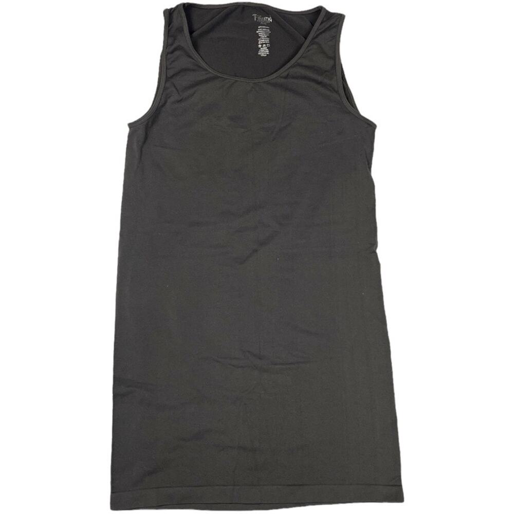 Found Plus Shapewear Full Body Slip Dress Gray Scoop Sleeveless Women's One Size